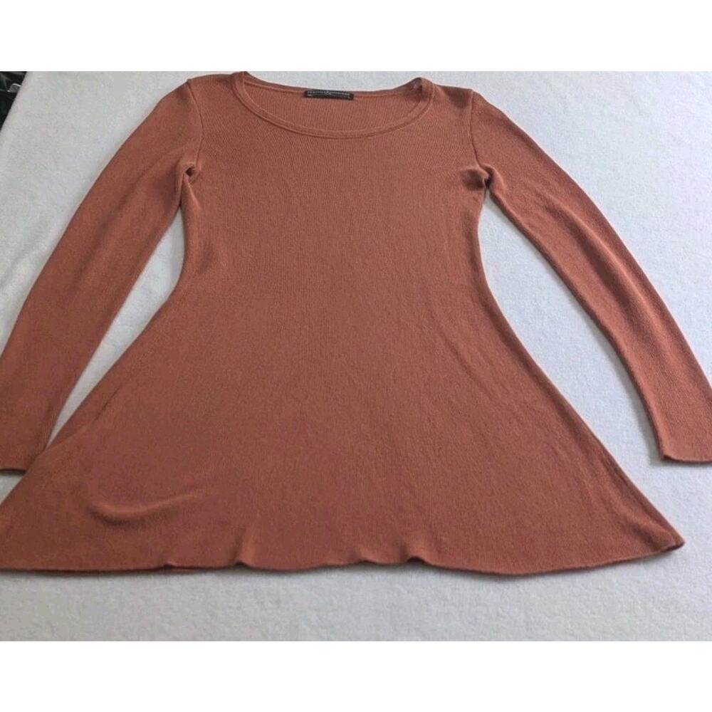 Peruvian Connection Top Avignon Orange Rust Tunic… - image 1